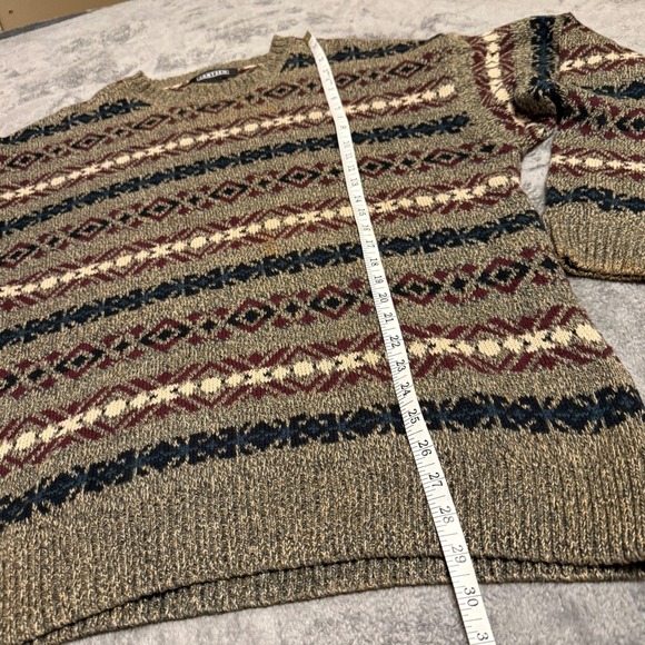 Jantzen Mens Extra Large XL Crew Neck Cotton‎ Patterned Knit Sweater - Picture 6 of 7